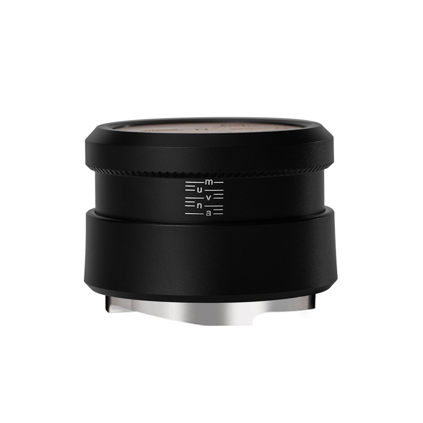 Solid Wood Gravity Coffee Distributor: 53mm Black - Three Paddles