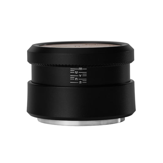 Solid Wood Gravity Tamper: 58mm Black - Threaded Bottom