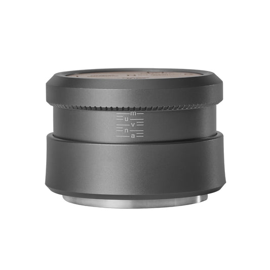 Solid Wood Gravity Tamper: 58mm Grey - Threaded Bottom