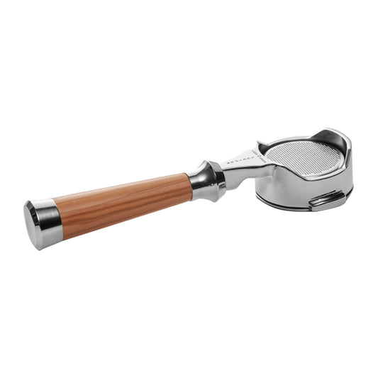 Lucifer E61 Coffee Portafilter: Pinocchio Wood Grain