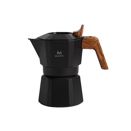 Double Valve Moka Pot 2-Cups Serving: Black