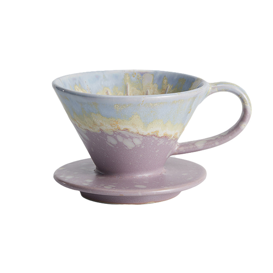 Manni Coffee Ceramic Dripper V01: Purple and Blue